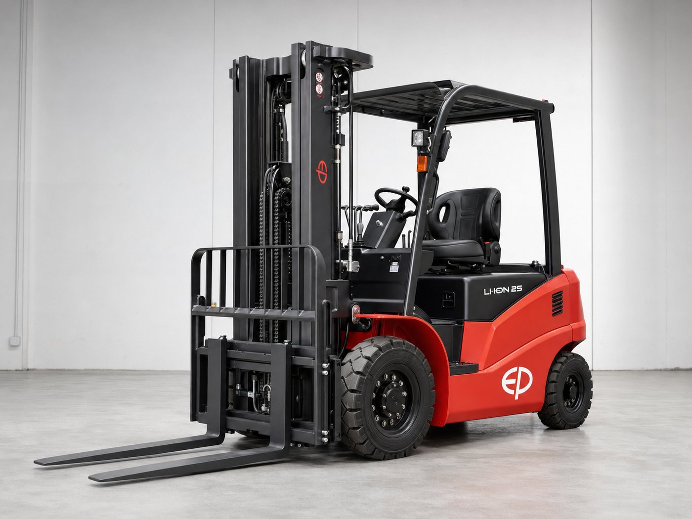 New EP EFL252 2.5 Ton Lithium Electric Forklift for Sale