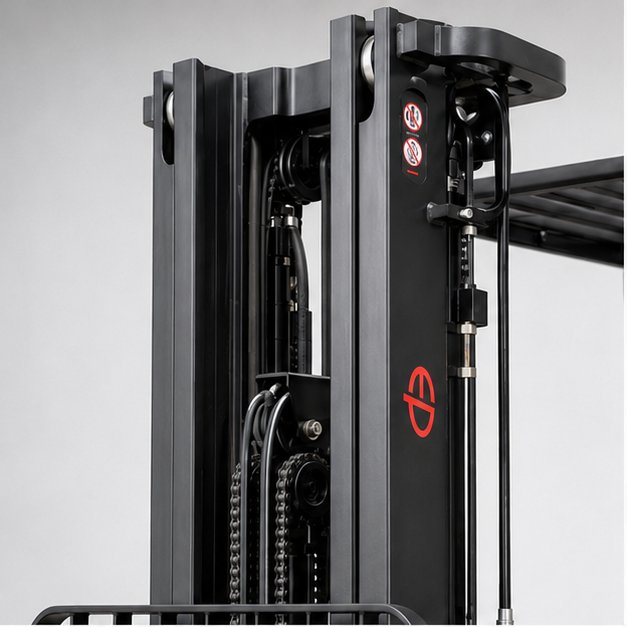 New EP EFL252 2.5 ton Electric forklift for sale, mast and chains