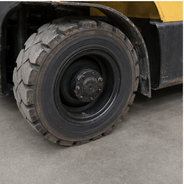 Used Hyster H5.0FT 5 ton Diesel forklift for sale, tyres and wheel