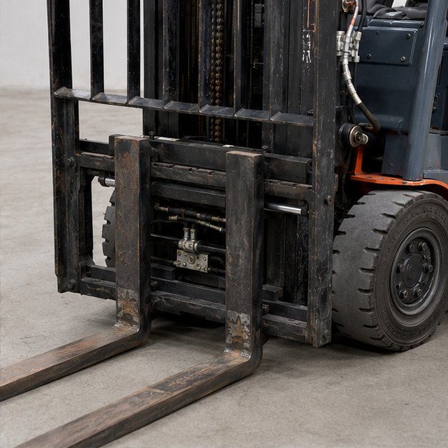 Used Toyota 8FBE20 2.0 ton Electric forklift for sale, forks and carriage