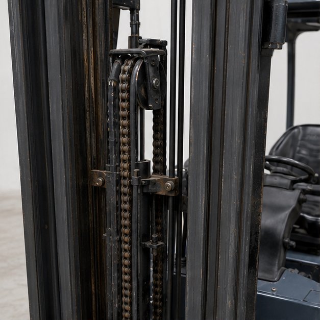 Used Toyota 8FBE20 2.0 ton Electric forklift for sale, mast and chains