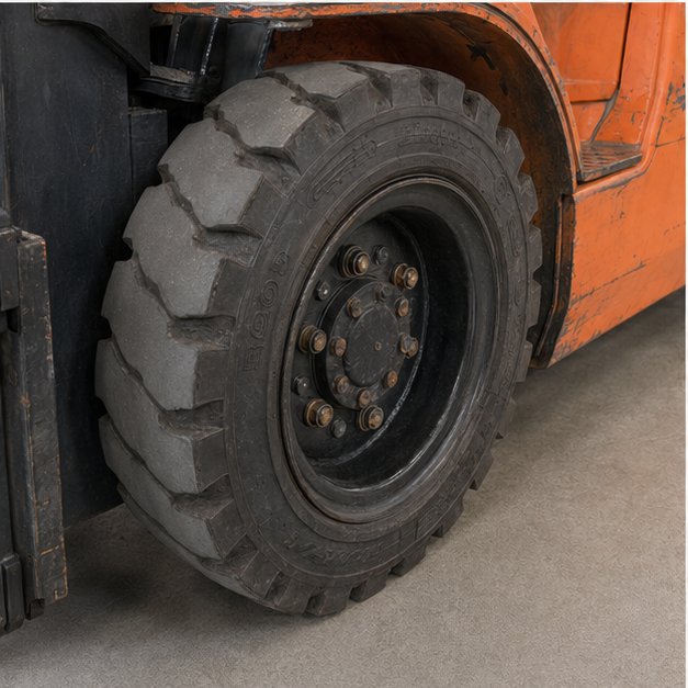 Used Toyota 8FD25 2.5 ton Diesel forklift for sale, tyres and wheel